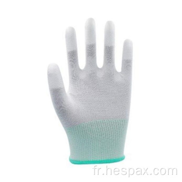 Hespax nylon 13 calibre PU Fingings Gants en gros